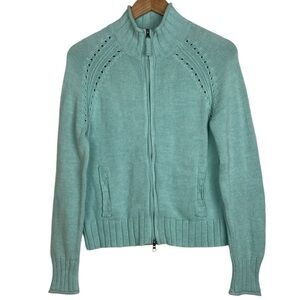 Eddie Bauer Full Zip Knit Cardigan Jacket,  Size Medium